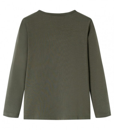 Kids' T-shirt with Long Sleeves Khaki 92