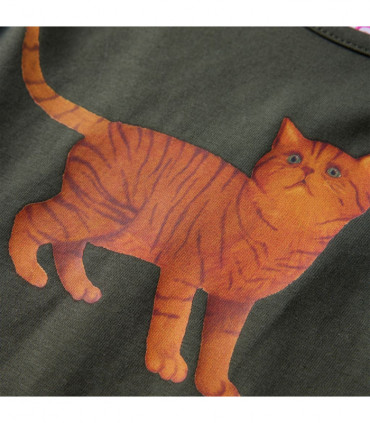 Kids' T-shirt with Long Sleeves Khaki 92