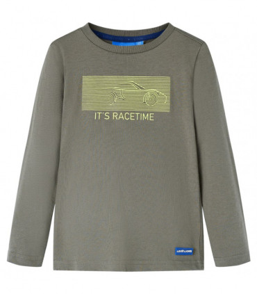 Kids' T-shirt with Long Sleeves Khaki 92