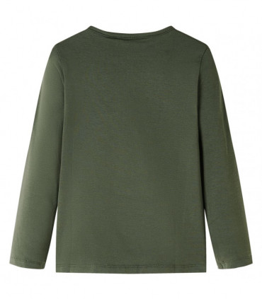 Kids' T-shirt with Long Sleeves Khaki 92