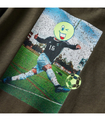 Kids' T-shirt with Long Sleeves Khaki 92