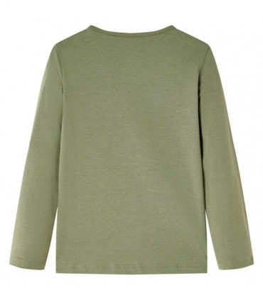 Kids' T-shirt with Long Sleeves Khaki 92