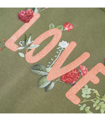 Kids' T-shirt with Long Sleeves Khaki 92