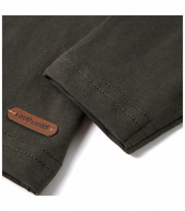 Kids' T-shirt with Long Sleeves Khaki 92