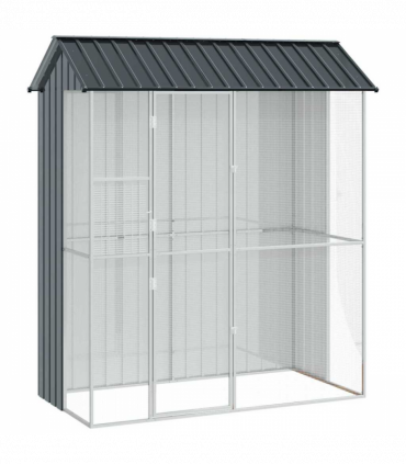 vidaXL Bird Cage Anthracite 215 x 110 x 247 cm Galvanised steel