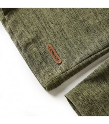 Kids' T-shirt with Long Sleeves Khaki Melange 92