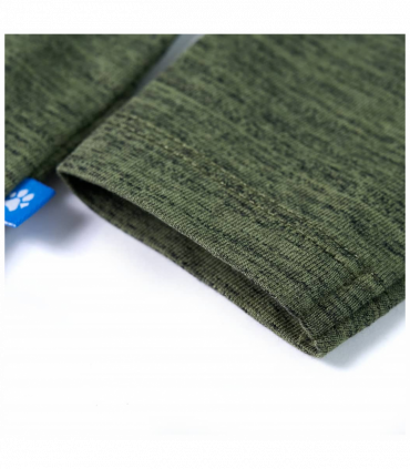 Kids' T-shirt with Long Sleeves Khaki Melange 92