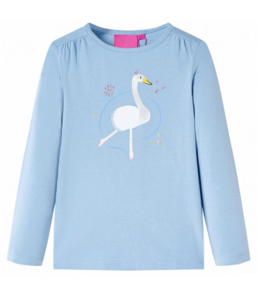 Kids' T-shirt with Long Sleeves Light Blue 140