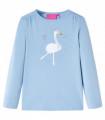 Kids' T-shirt with Long Sleeves Light Blue 92