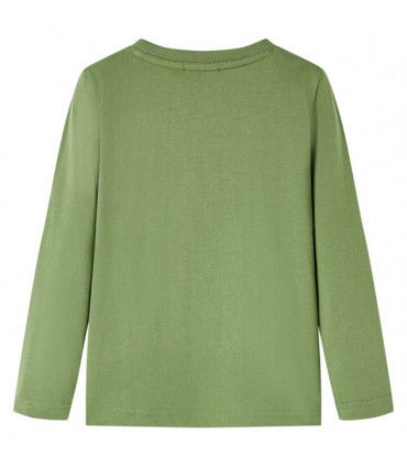 Kids' T-shirt with Long Sleeves Light Khaki 92