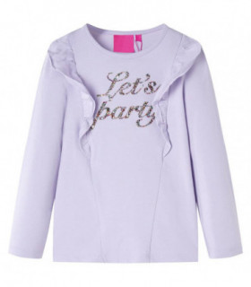 Kids' T-shirt with Long Sleeves Light Lilac 116