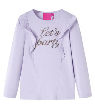Kids' T-shirt with Long Sleeves Light Lilac 116