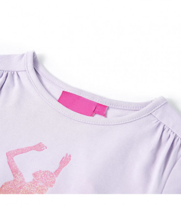 Kids' T-shirt with Long Sleeves Light Lilac 116