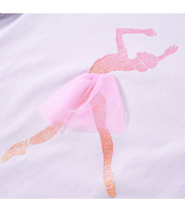 Kids' T-shirt with Long Sleeves Light Lilac 116