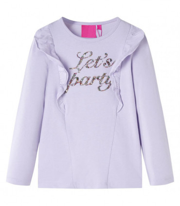 Kids' T-shirt with Long Sleeves Light Lilac 128