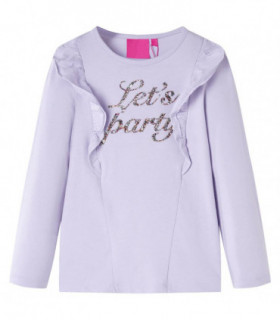 Kids' T-shirt with Long Sleeves Light Lilac 140
