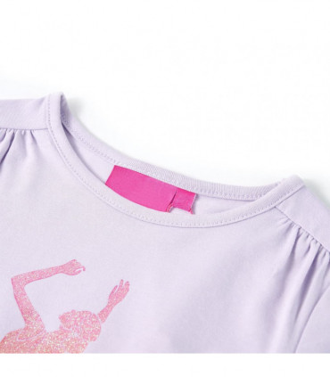 Kids' T-shirt with Long Sleeves Light Lilac 92