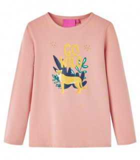 Kids' T-shirt with Long Sleeves Light Pink 104