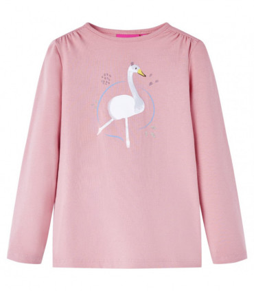 Kids' T-shirt with Long Sleeves Light Pink 140