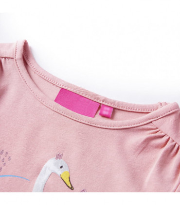 Kids' T-shirt with Long Sleeves Light Pink 140