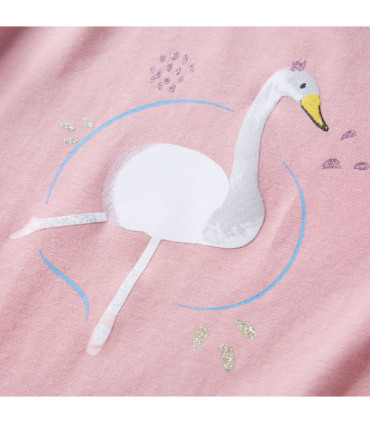 Kids' T-shirt with Long Sleeves Light Pink 140