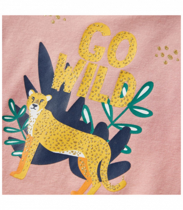 Kids' T-shirt with Long Sleeves Light Pink 92