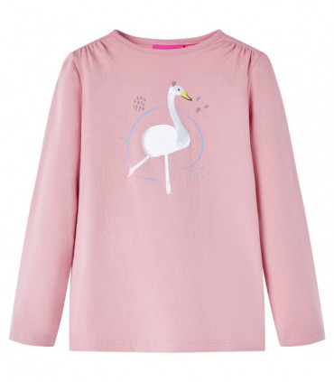 Kids' T-shirt with Long Sleeves Light Pink 92