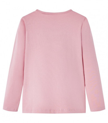 Kids' T-shirt with Long Sleeves Light Pink 92