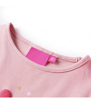 Kids' T-shirt with Long Sleeves Light Pink 92