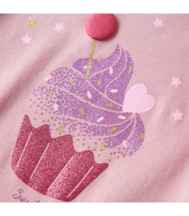 Kids' T-shirt with Long Sleeves Light Pink 92