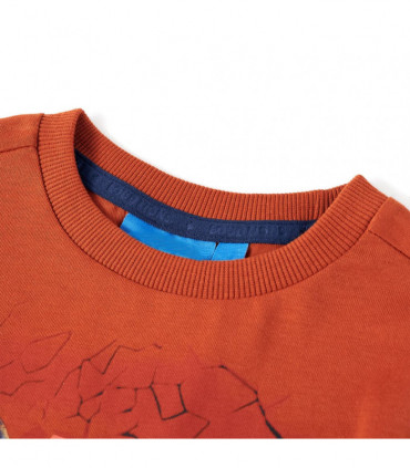 Kids' T-shirt with Long Sleeves Light Rust 104