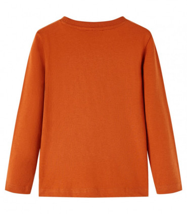 Kids' T-shirt with Long Sleeves Light Rust 116