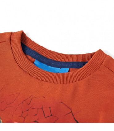 Kids' T-shirt with Long Sleeves Light Rust 128