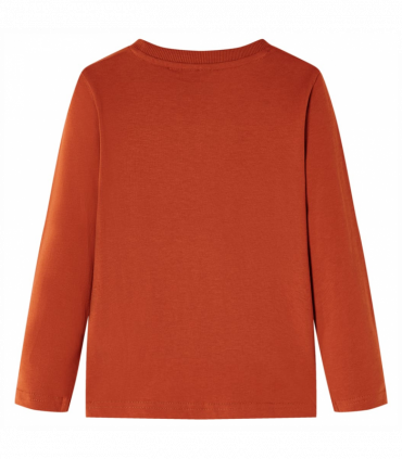 Kids' T-shirt with Long Sleeves Light Rust 140