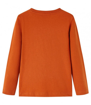 Kids' T-shirt with Long Sleeves Light Rust 92