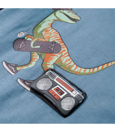 Kids' T-shirt with Long Sleeves Medium Blue 116