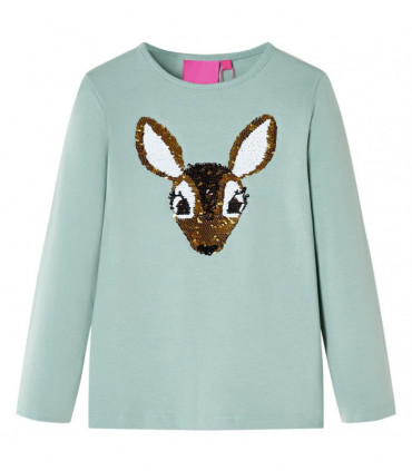 Kids' T-shirt with Long Sleeves Medium Mint 104