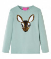 Kids' T-shirt with Long Sleeves Medium Mint 104