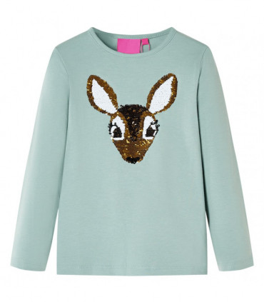 Kids' T-shirt with Long Sleeves Medium Mint 128