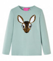 Kids' T-shirt with Long Sleeves Medium Mint 92