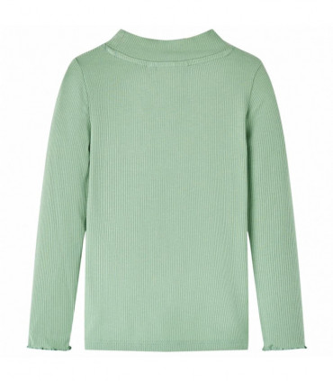 Kids' T-shirt with Long Sleeves Mock Turtleneck Dark Mint 116