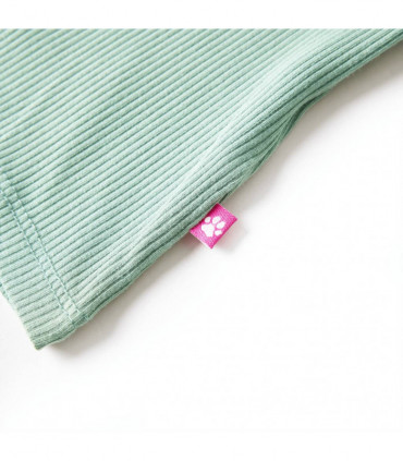 Kids' T-shirt with Long Sleeves Mock Turtleneck Dark Mint 140
