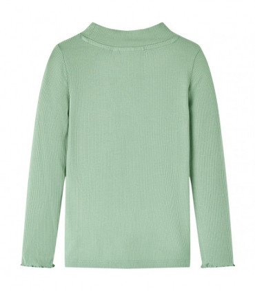 Kids' T-shirt with Long Sleeves Mock Turtleneck Dark Mint 92