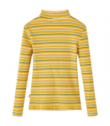 Kids' T-shirt with Long Sleeves Mock Turtleneck Ochre 104