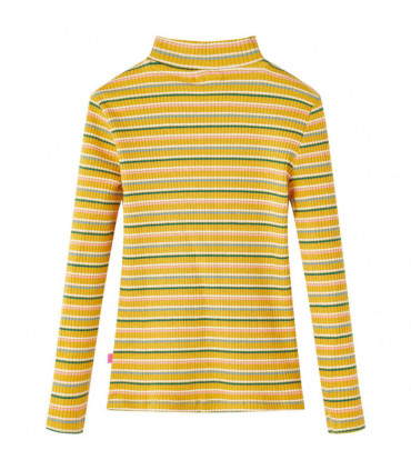 Kids' T-shirt with Long Sleeves Mock Turtleneck Ochre 92