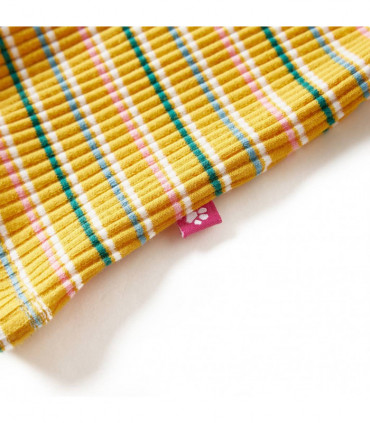 Kids' T-shirt with Long Sleeves Mock Turtleneck Ochre 92