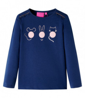 Kids' T-shirt with Long Sleeves Navy 104