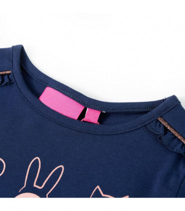 Kids' T-shirt with Long Sleeves Navy 104