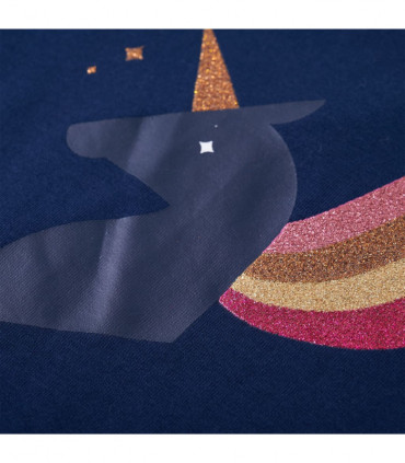 Kids' T-shirt with Long Sleeves Navy 116