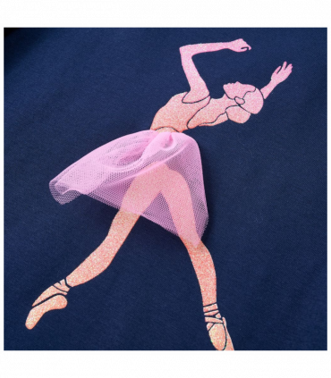 Kids' T-shirt with Long Sleeves Navy 116